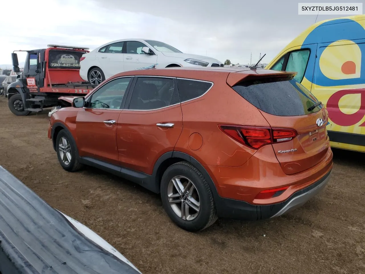 2018 Hyundai Santa Fe Sport VIN: 5XYZTDLB5JG512481 Lot: 76845634