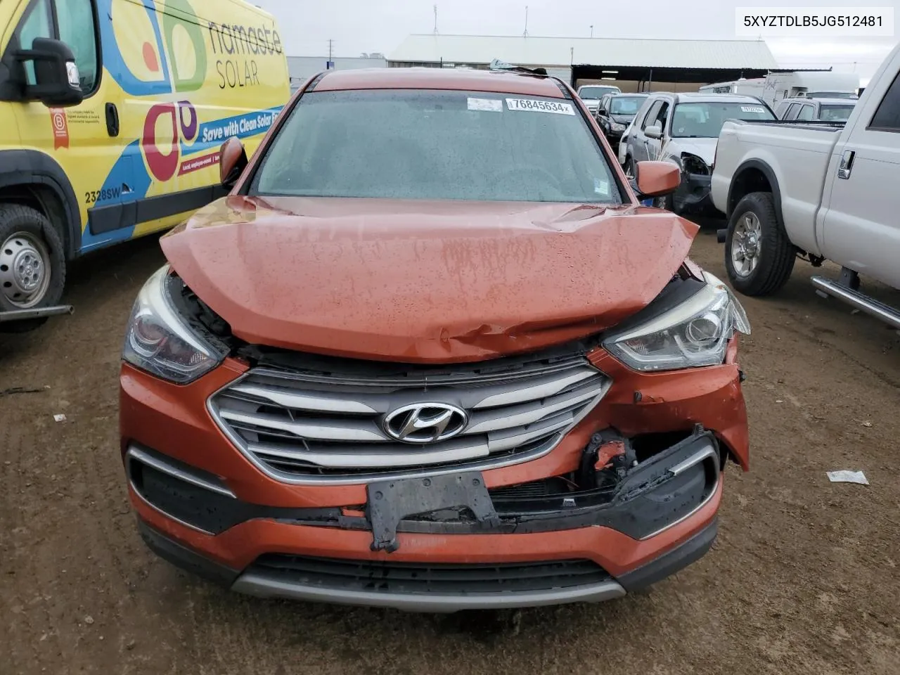 2018 Hyundai Santa Fe Sport VIN: 5XYZTDLB5JG512481 Lot: 76845634