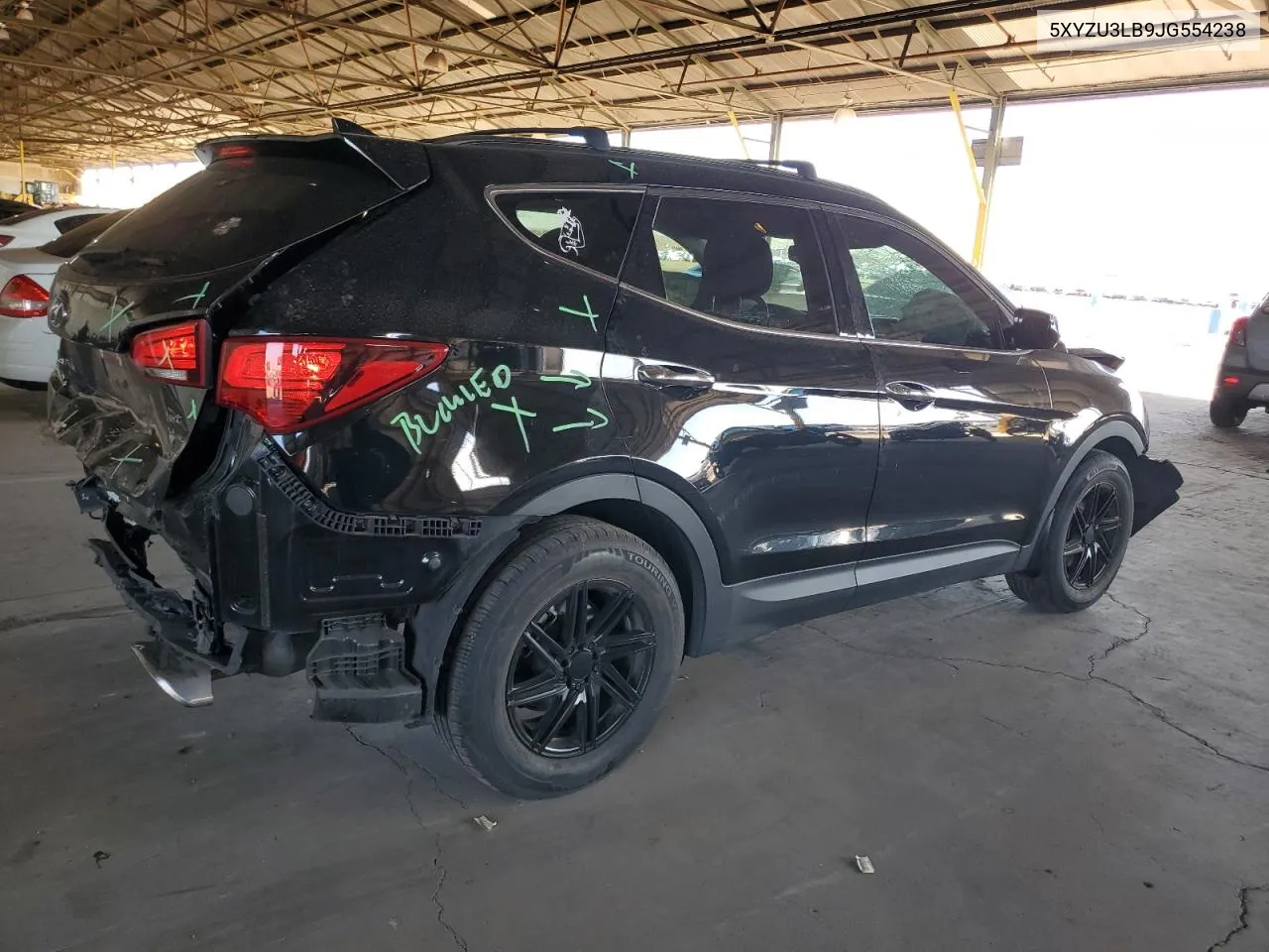 2018 Hyundai Santa Fe Sport VIN: 5XYZU3LB9JG554238 Lot: 77150514