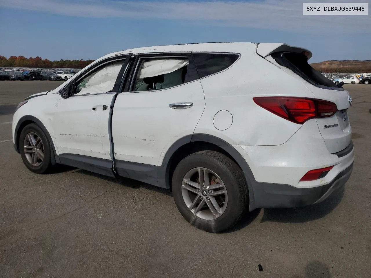 2018 Hyundai Santa Fe Sport VIN: 5XYZTDLBXJG539448 Lot: 77272184