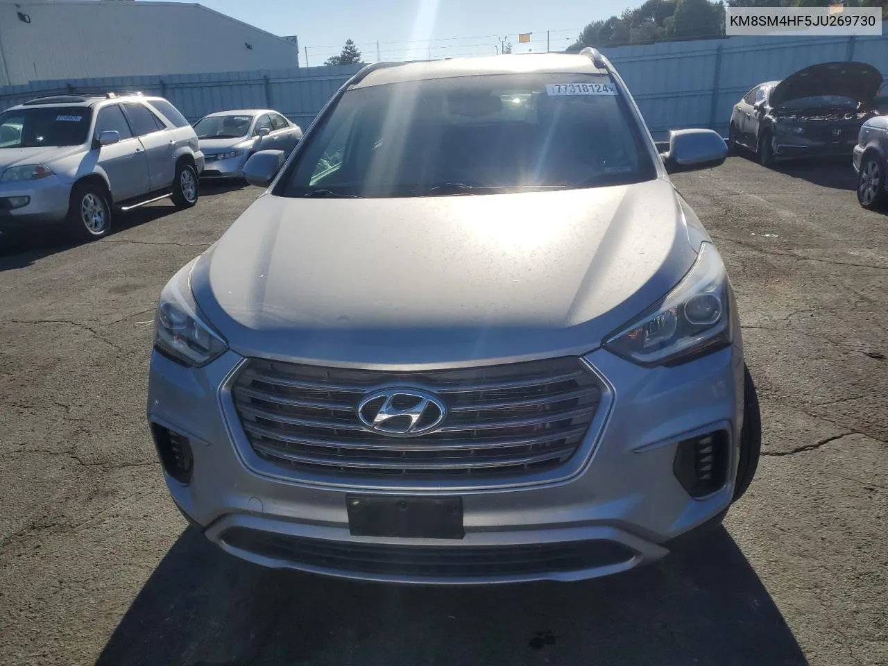 2018 Hyundai Santa Fe Se VIN: KM8SM4HF5JU269730 Lot: 77318124