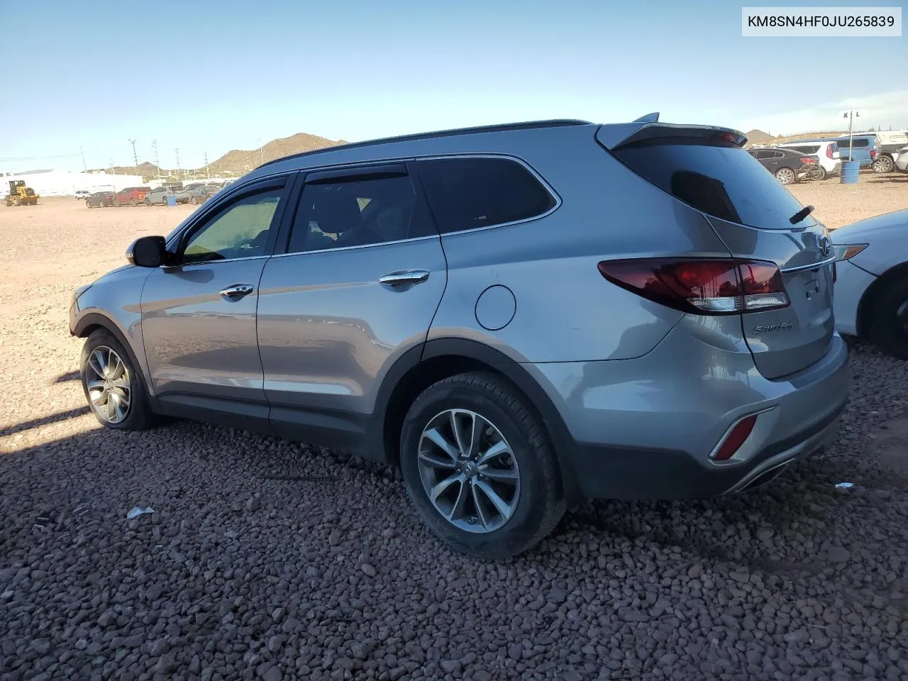 2018 Hyundai Santa Fe Se VIN: KM8SN4HF0JU265839 Lot: 77497334