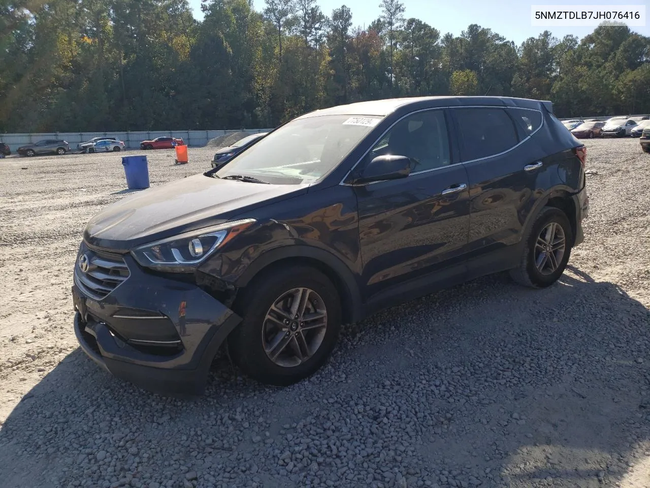 2018 Hyundai Santa Fe Sport VIN: 5NMZTDLB7JH076416 Lot: 77501294