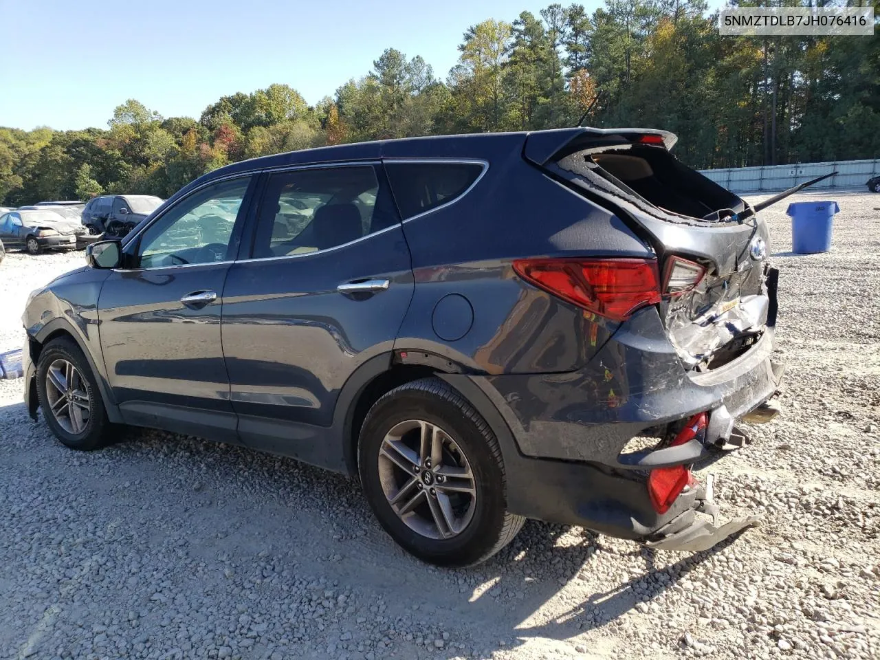 2018 Hyundai Santa Fe Sport VIN: 5NMZTDLB7JH076416 Lot: 77501294