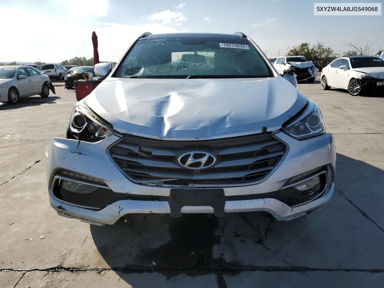 2018 Hyundai Santa Fe Sport VIN: 5XYZW4LA8JG549068 Lot: 78272834