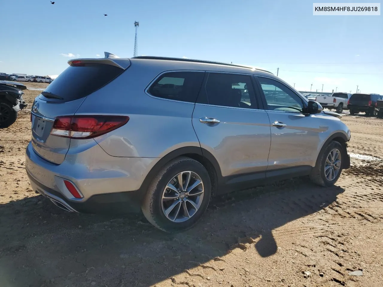 2018 Hyundai Santa Fe Se VIN: KM8SM4HF8JU269818 Lot: 78411794