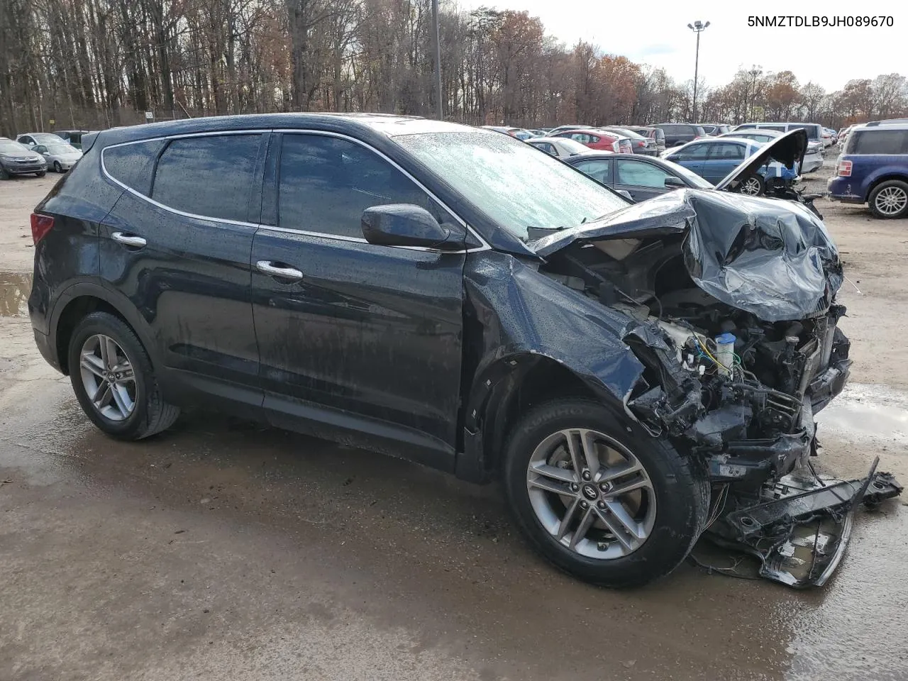 2018 Hyundai Santa Fe Sport VIN: 5NMZTDLB9JH089670 Lot: 78602294