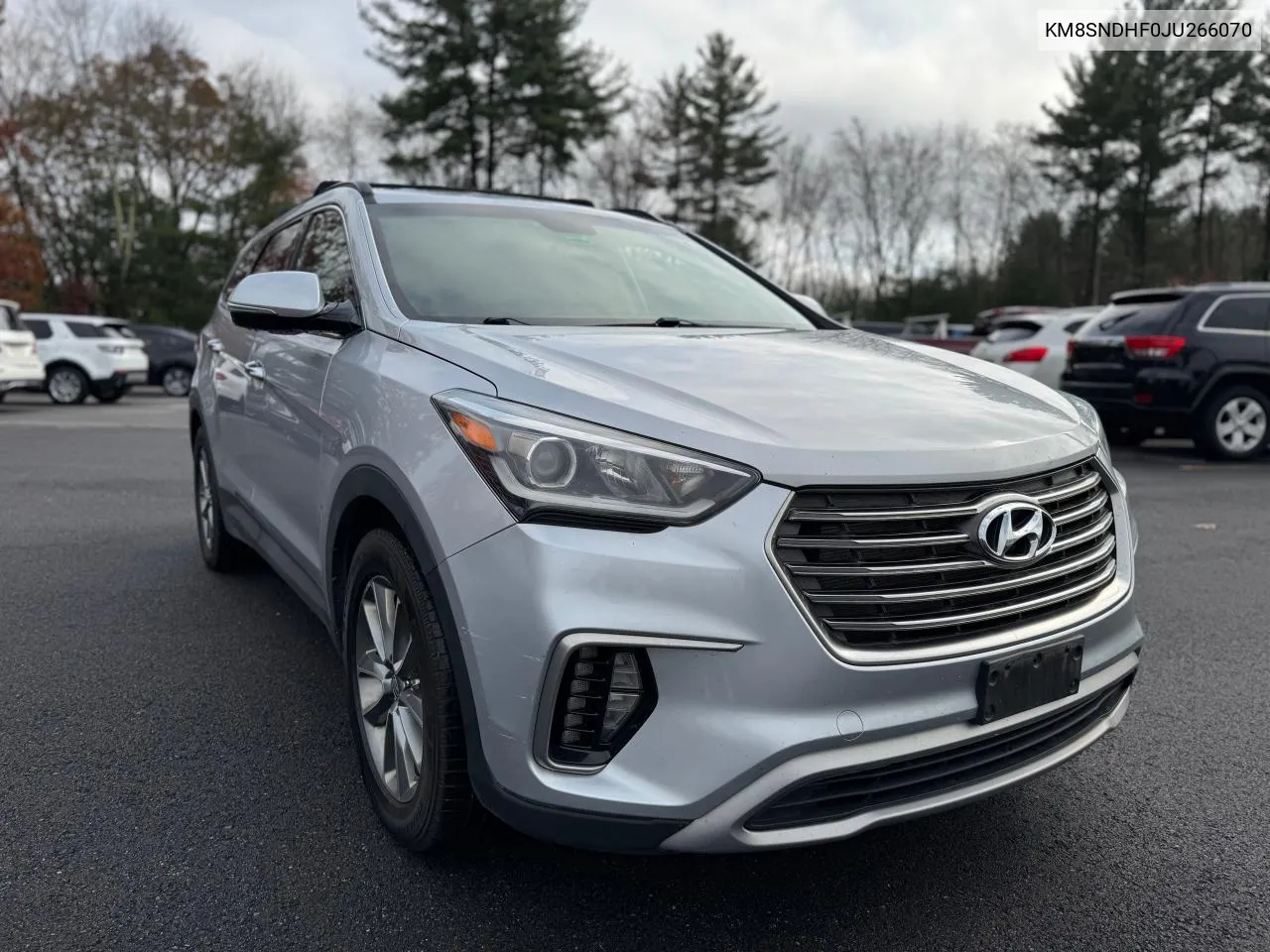 2018 Hyundai Santa Fe Se VIN: KM8SNDHF0JU266070 Lot: 78860204