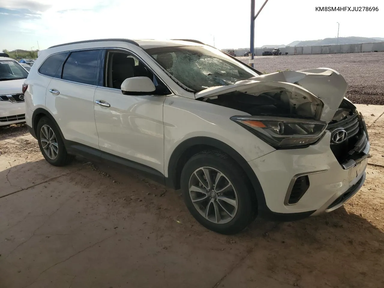 2018 Hyundai Santa Fe Se VIN: KM8SM4HFXJU278696 Lot: 79204694