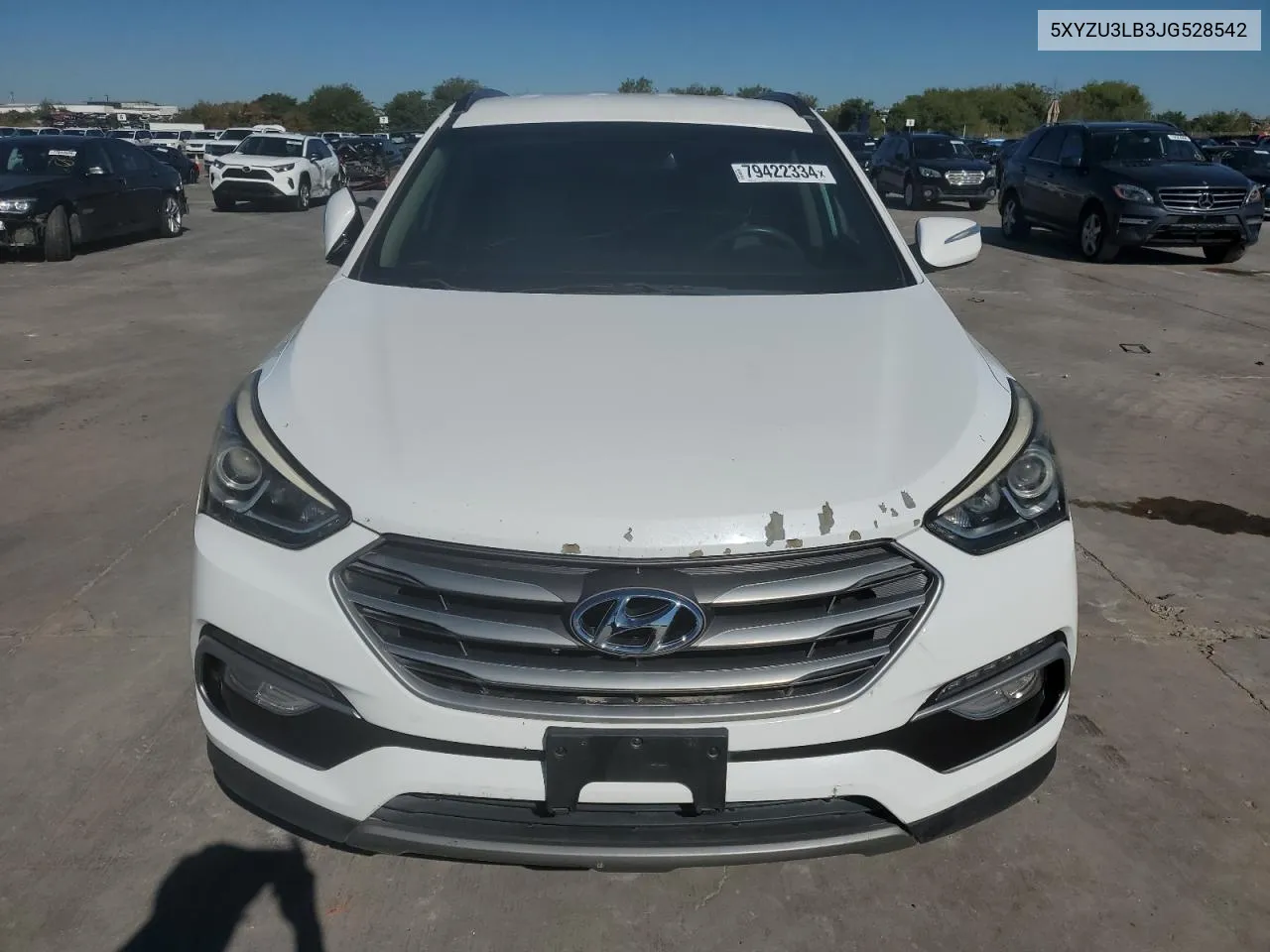 2018 Hyundai Santa Fe Sport VIN: 5XYZU3LB3JG528542 Lot: 79422334