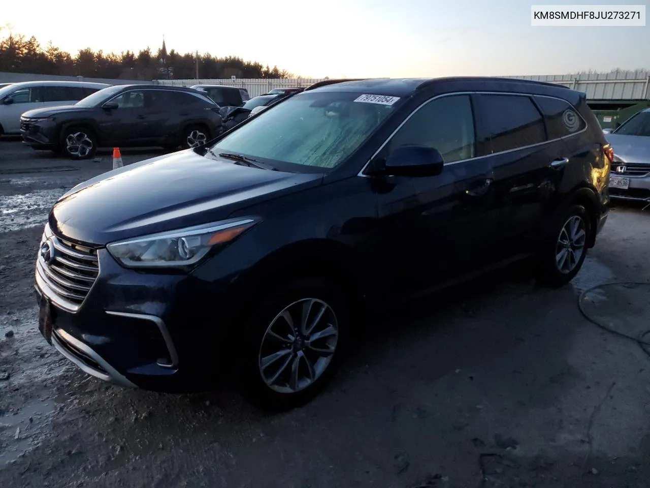 2018 Hyundai Santa Fe Se VIN: KM8SMDHF8JU273271 Lot: 79751054