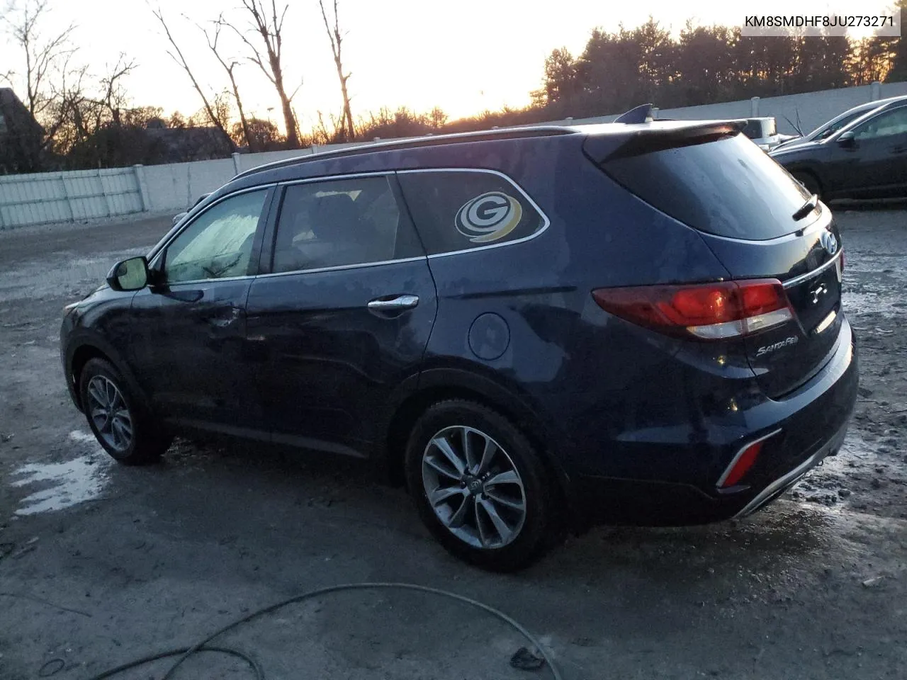 2018 Hyundai Santa Fe Se VIN: KM8SMDHF8JU273271 Lot: 79751054