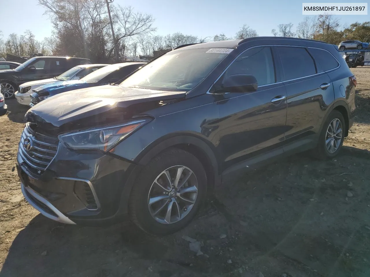 2018 Hyundai Santa Fe Se VIN: KM8SMDHF1JU261897 Lot: 80144724