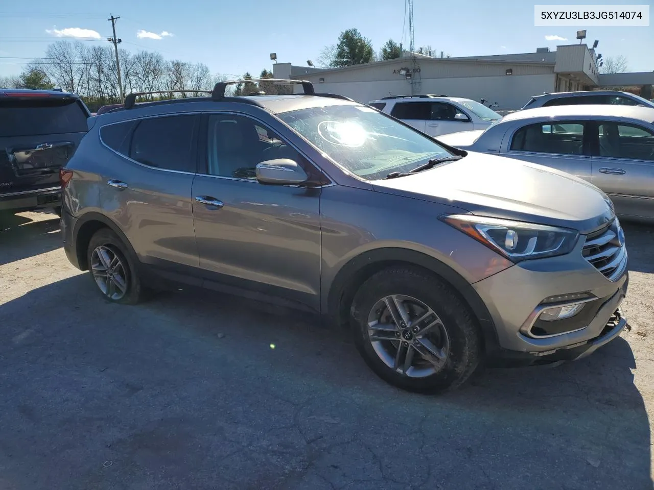 2018 Hyundai Santa Fe Sport VIN: 5XYZU3LB3JG514074 Lot: 80263654