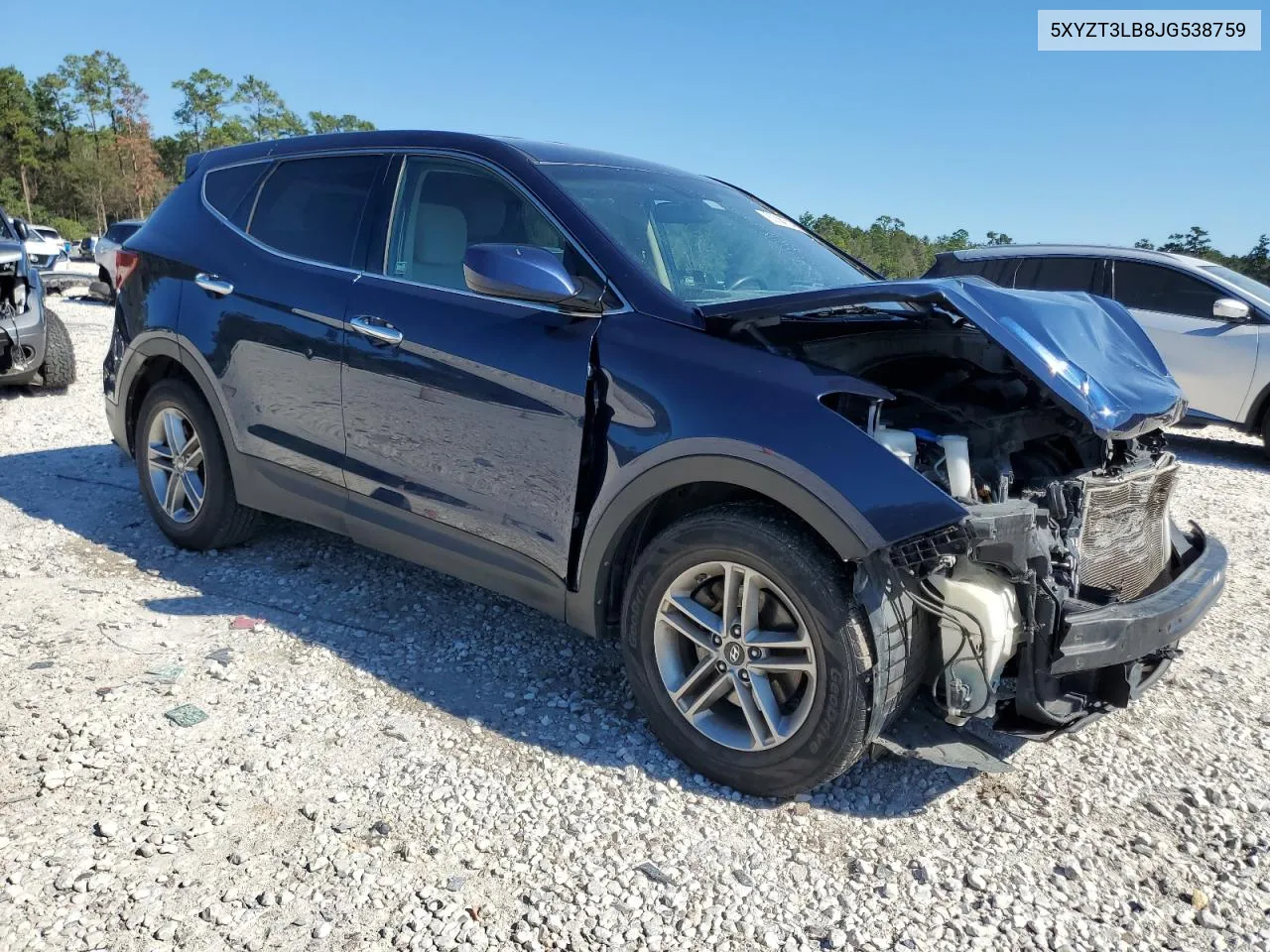 2018 Hyundai Santa Fe Sport VIN: 5XYZT3LB8JG538759 Lot: 80304204