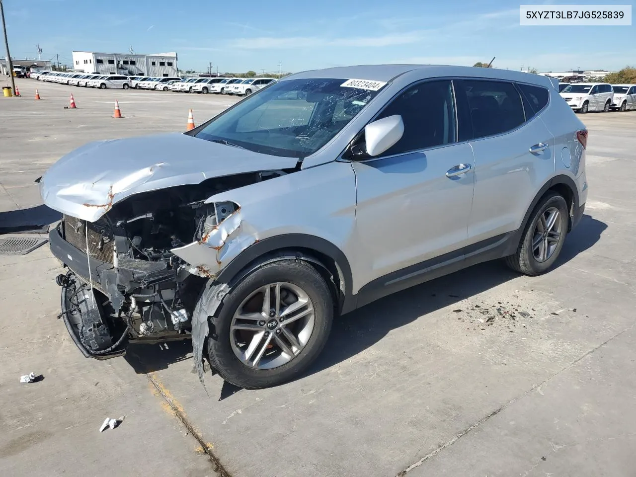 2018 Hyundai Santa Fe Sport VIN: 5XYZT3LB7JG525839 Lot: 80323404