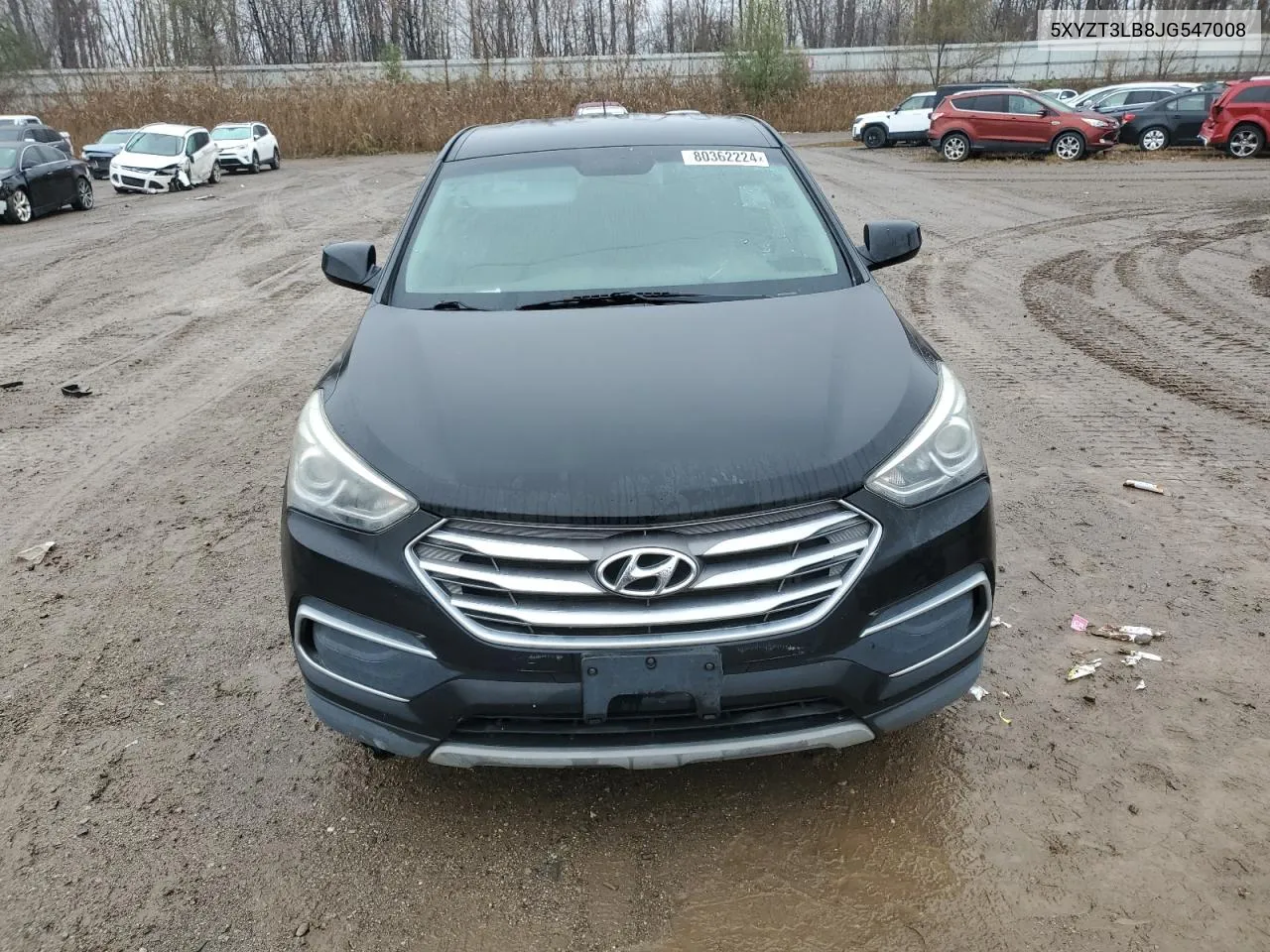 2018 Hyundai Santa Fe Sport VIN: 5XYZT3LB8JG547008 Lot: 80362224