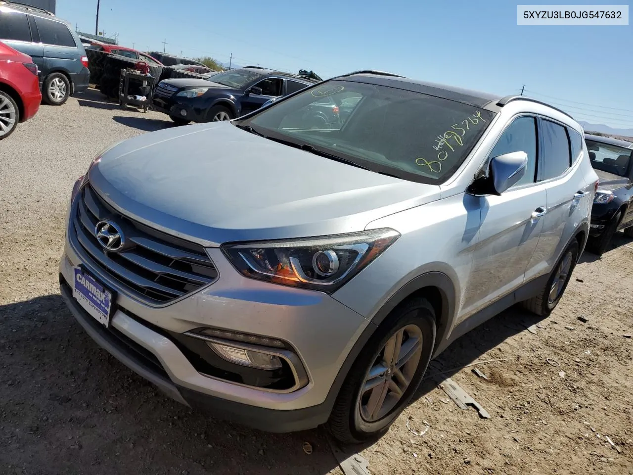 2018 Hyundai Santa Fe Sport VIN: 5XYZU3LB0JG547632 Lot: 80795764