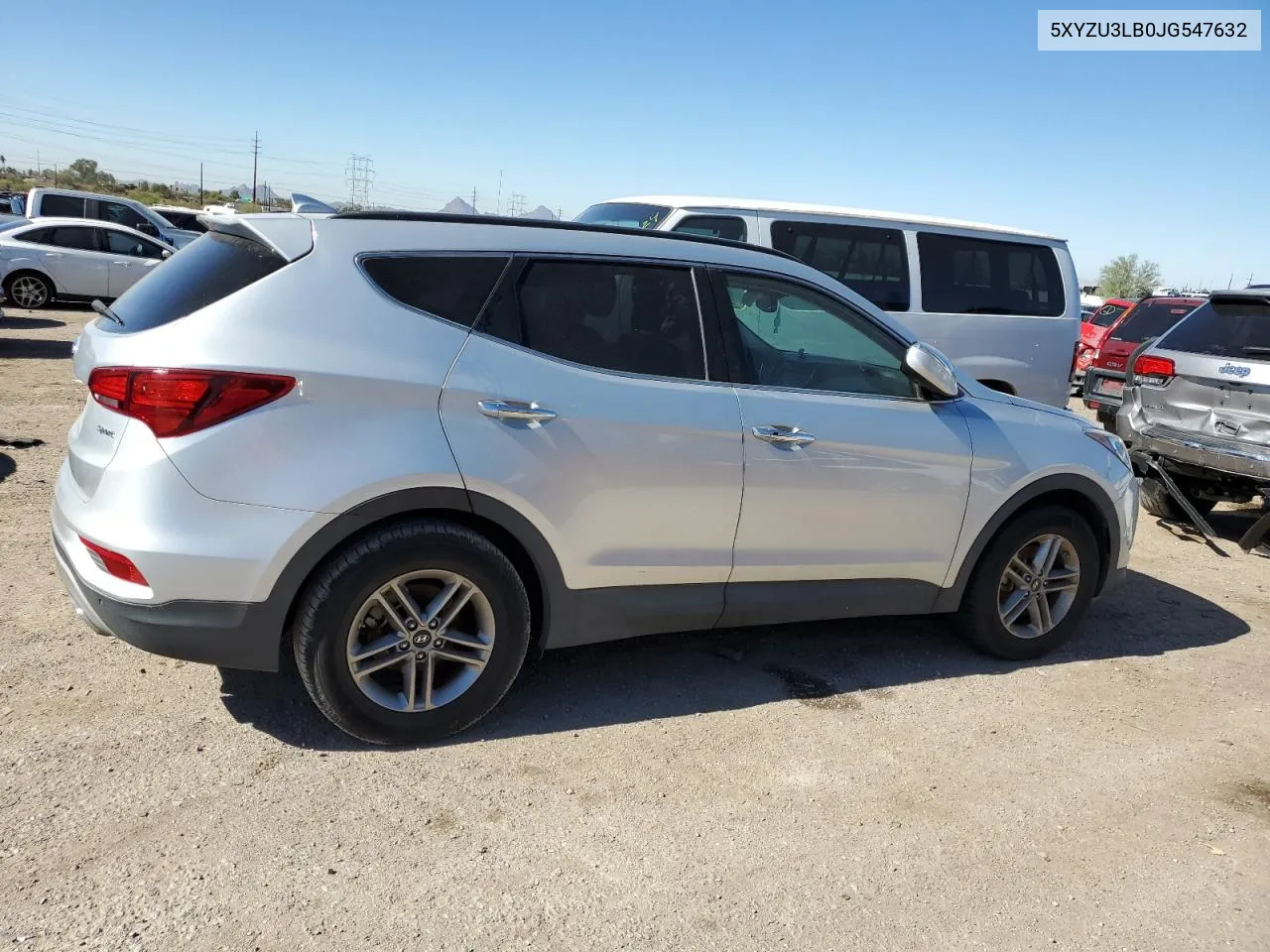 2018 Hyundai Santa Fe Sport VIN: 5XYZU3LB0JG547632 Lot: 80795764