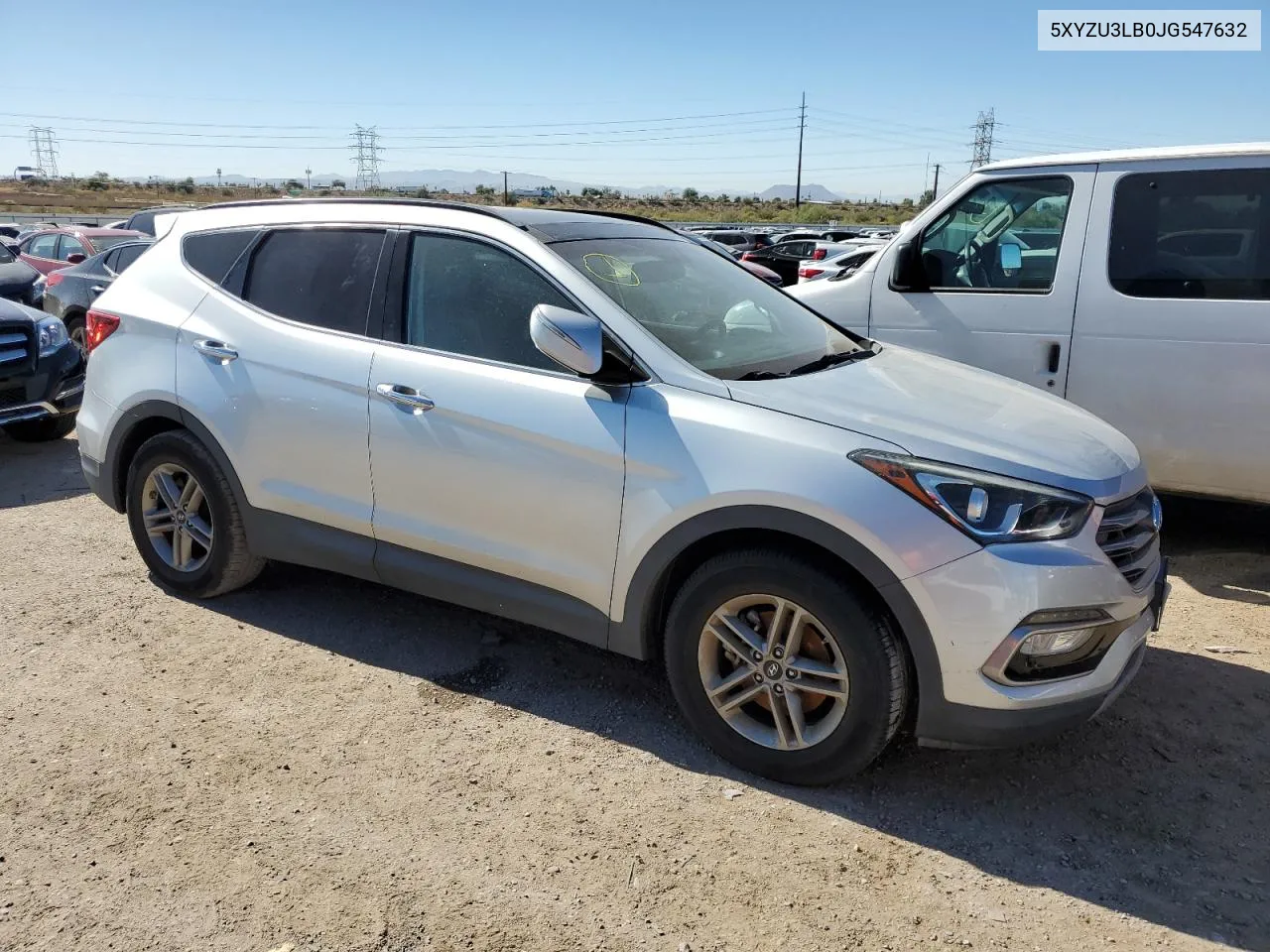 2018 Hyundai Santa Fe Sport VIN: 5XYZU3LB0JG547632 Lot: 80795764