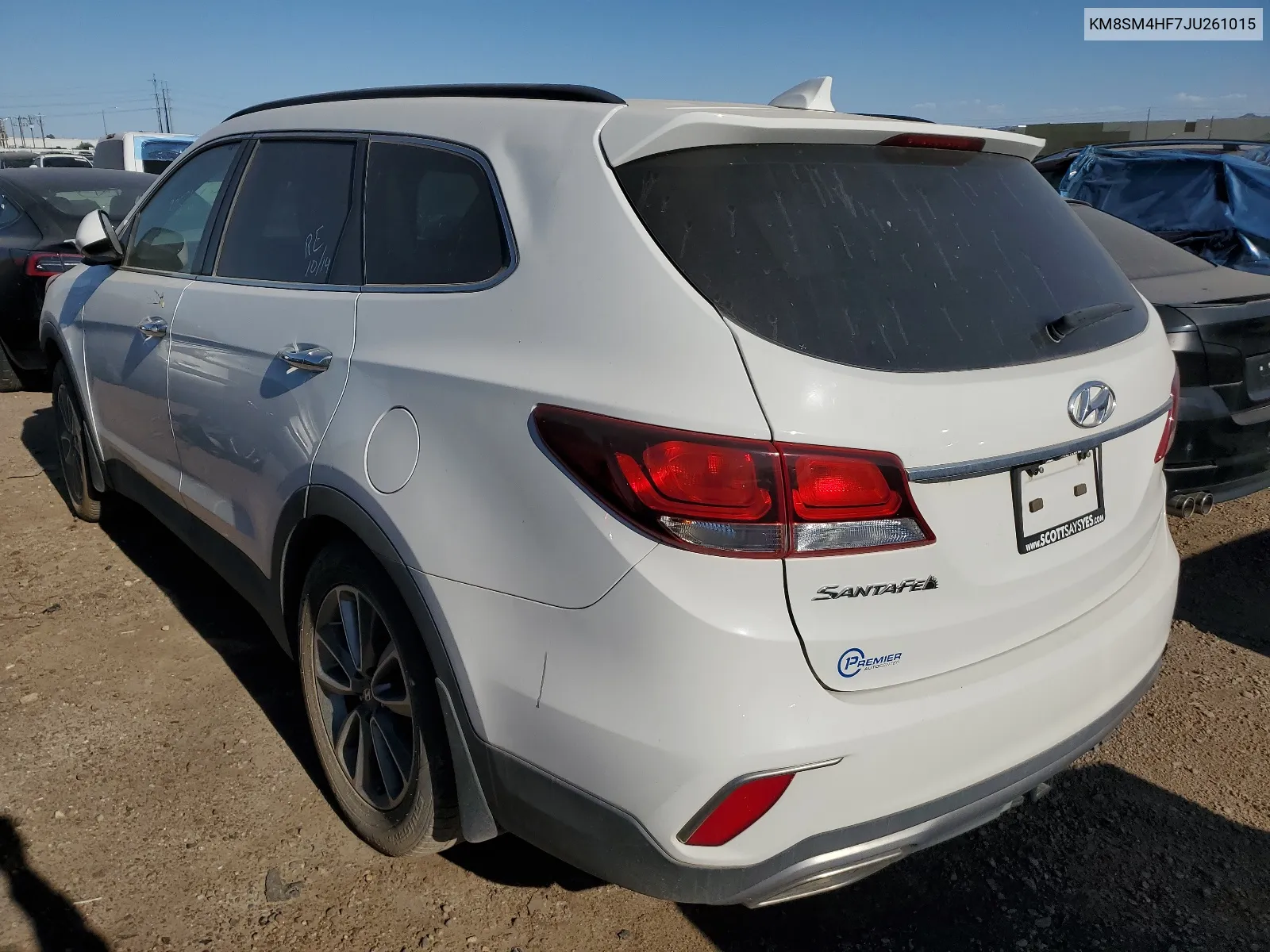 2018 Hyundai Santa Fe Se VIN: KM8SM4HF7JU261015 Lot: 81235163