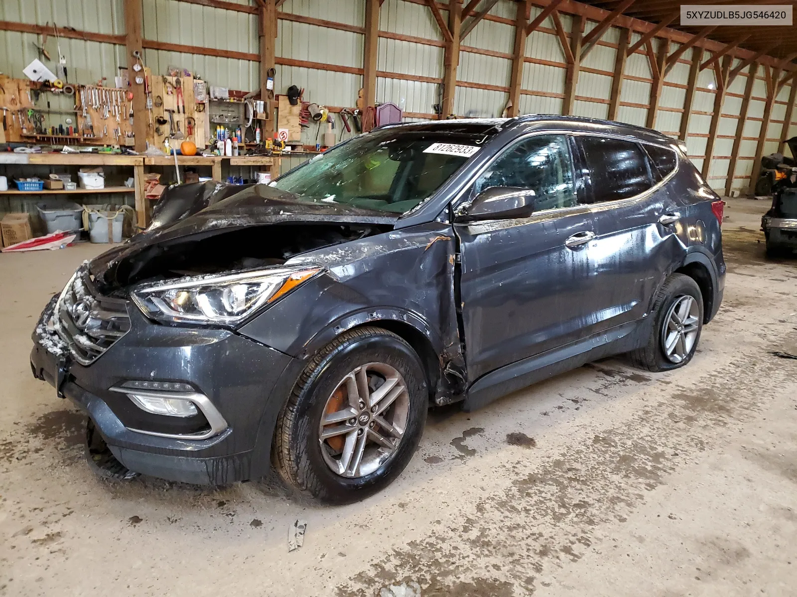 2018 Hyundai Santa Fe Sport VIN: 5XYZUDLB5JG546420 Lot: 81262933