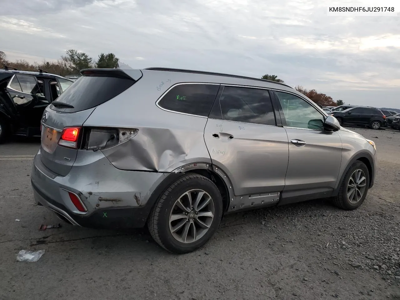 2018 Hyundai Santa Fe Se VIN: KM8SNDHF6JU291748 Lot: 81375724