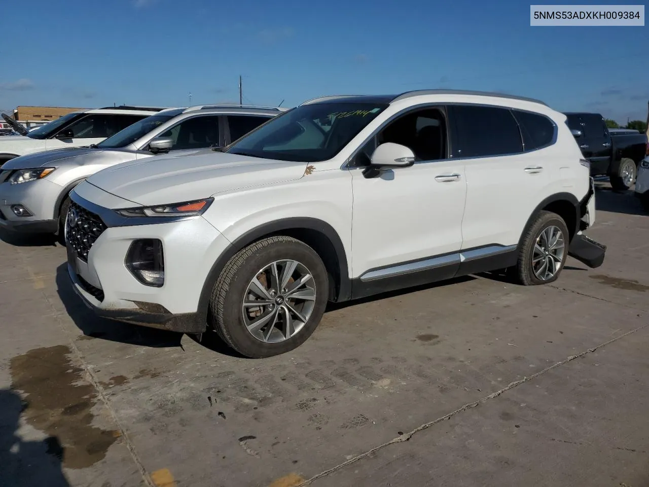 2019 Hyundai Santa Fe Limited VIN: 5NMS53ADXKH009384 Lot: 51261914