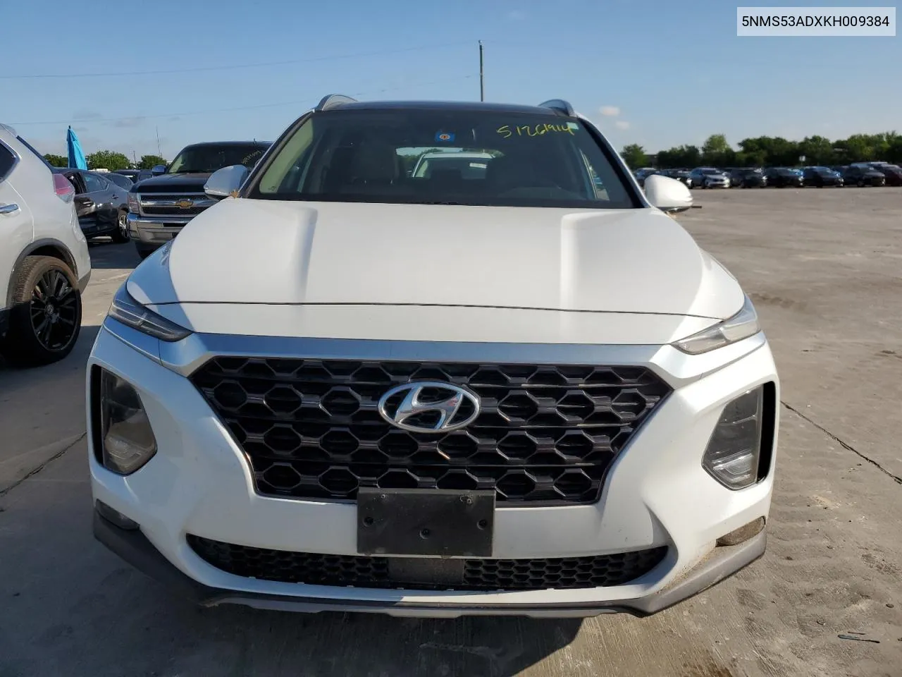 2019 Hyundai Santa Fe Limited VIN: 5NMS53ADXKH009384 Lot: 51261914