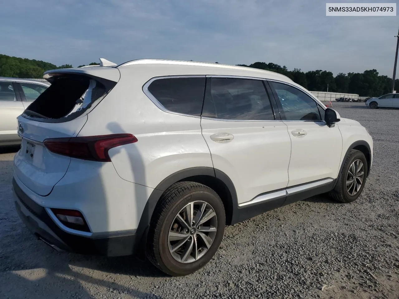 2019 Hyundai Santa Fe Sel VIN: 5NMS33AD5KH074973 Lot: 53163874