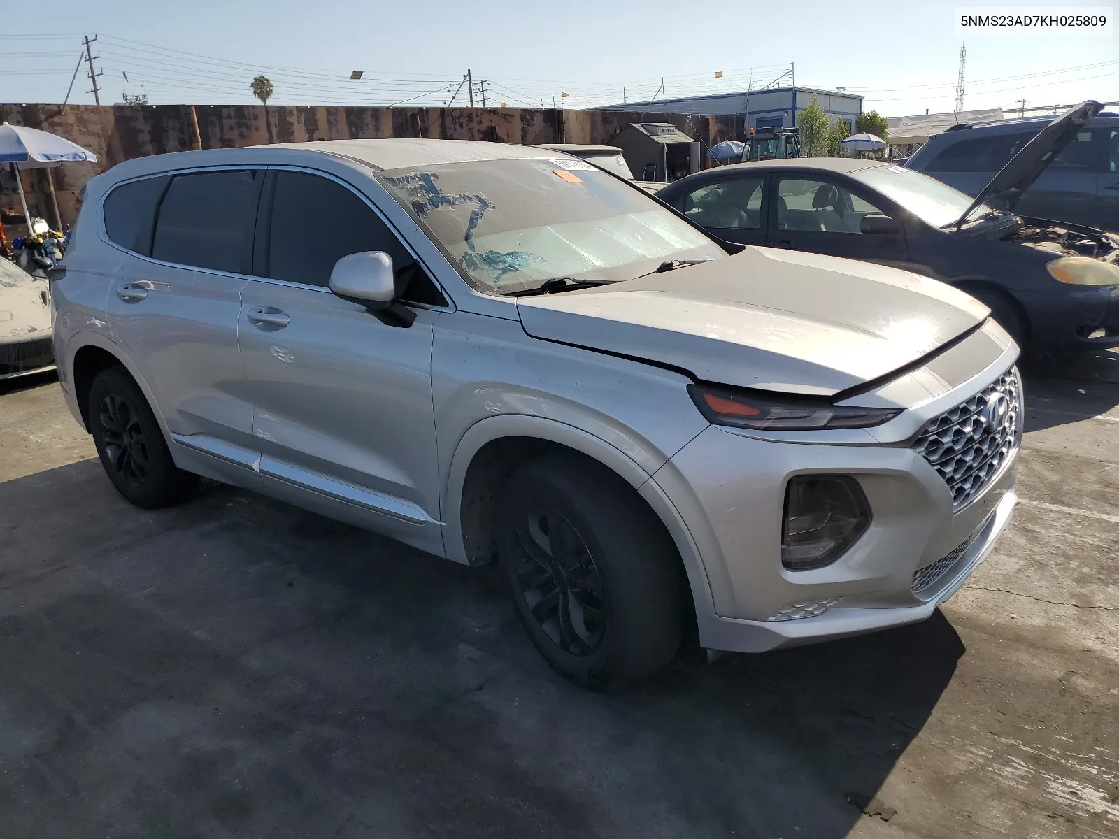 5NMS23AD7KH025809 2019 Hyundai Santa Fe Se