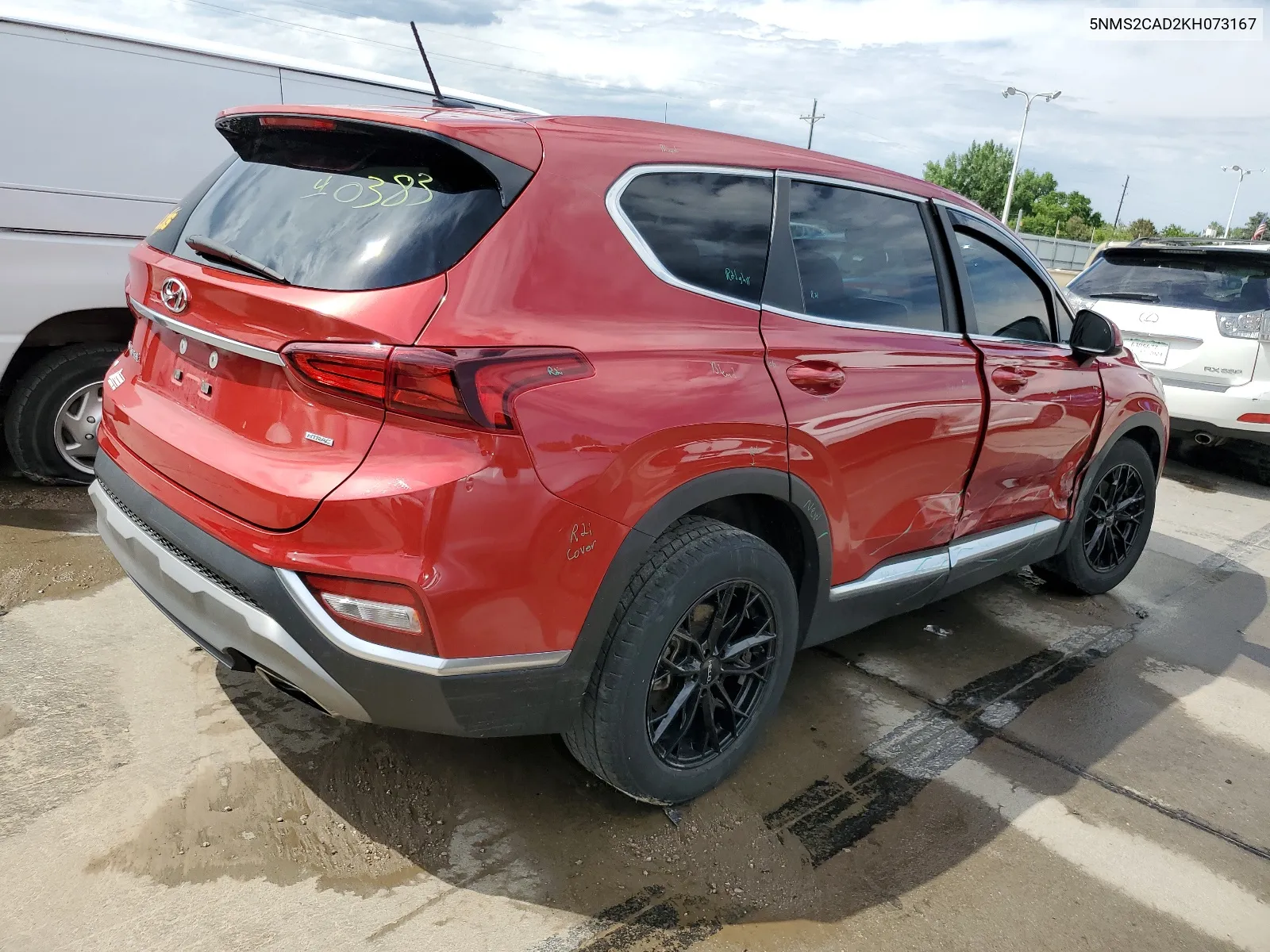 2019 Hyundai Santa Fe Se VIN: 5NMS2CAD2KH073167 Lot: 59360114