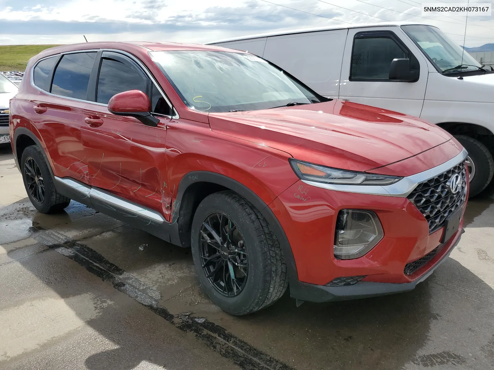 2019 Hyundai Santa Fe Se VIN: 5NMS2CAD2KH073167 Lot: 59360114