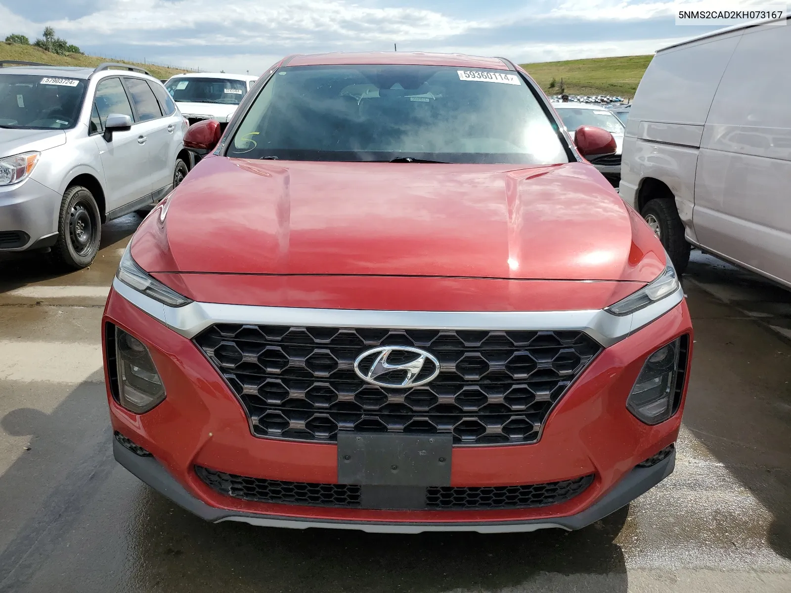 2019 Hyundai Santa Fe Se VIN: 5NMS2CAD2KH073167 Lot: 59360114