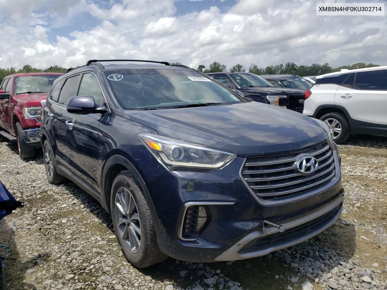 2019 Hyundai Santa Fe Xl Se VIN: KM8SN4HF0KU302714 Lot: 51903174