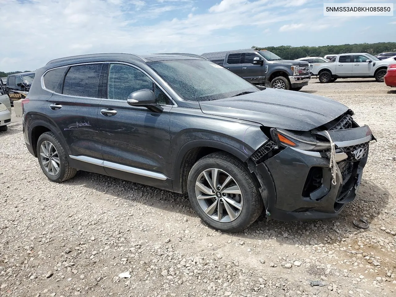 2019 Hyundai Santa Fe Limited VIN: 5NMS53AD8KH085850 Lot: 60435814