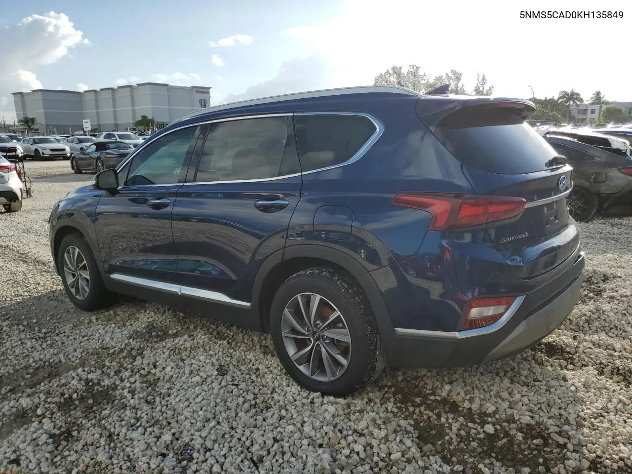 2019 Hyundai Santa Fe Limited VIN: 5NMS5CAD0KH135849 Lot: 61134664