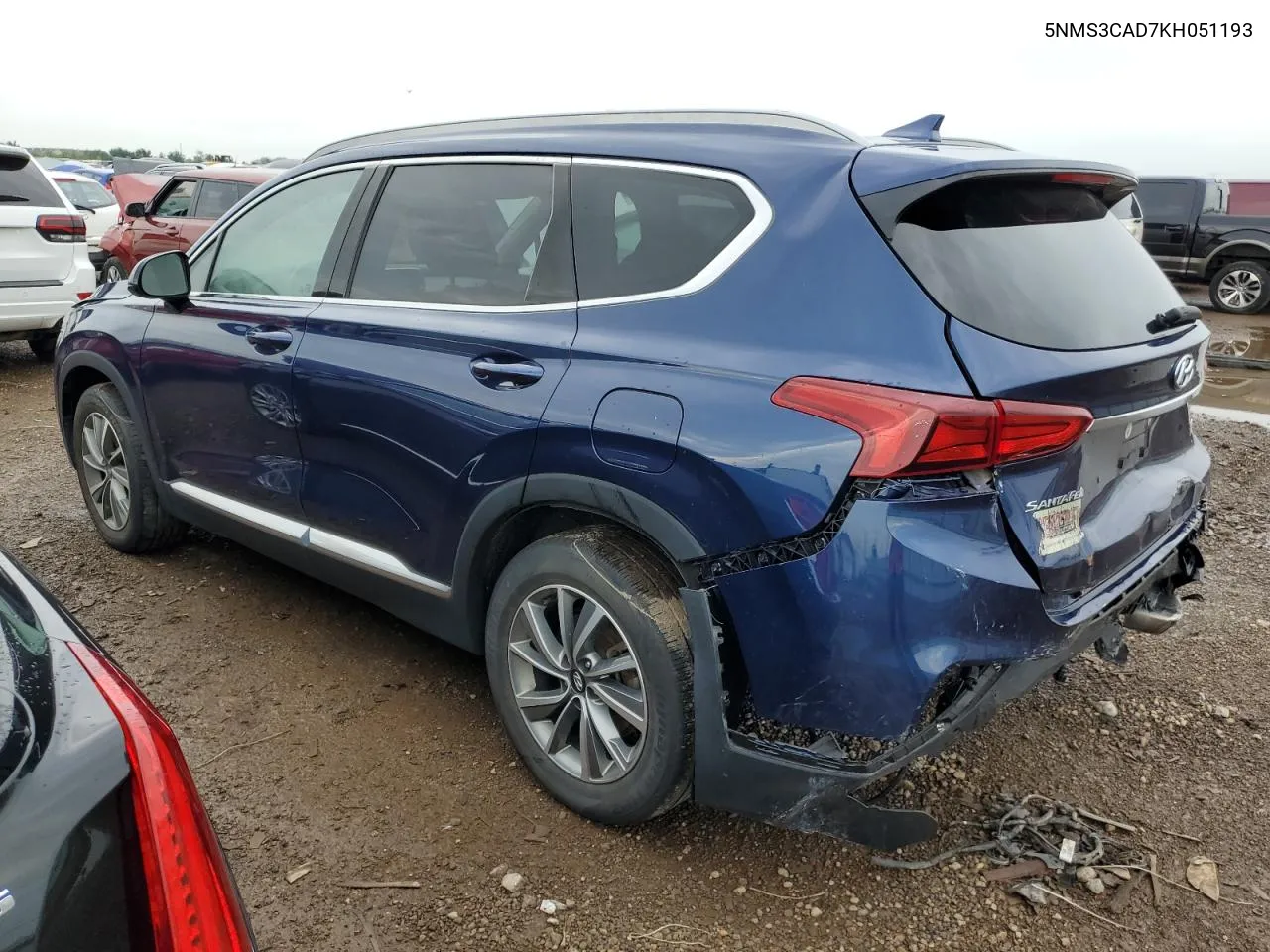 5NMS3CAD7KH051193 2019 Hyundai Santa Fe Sel