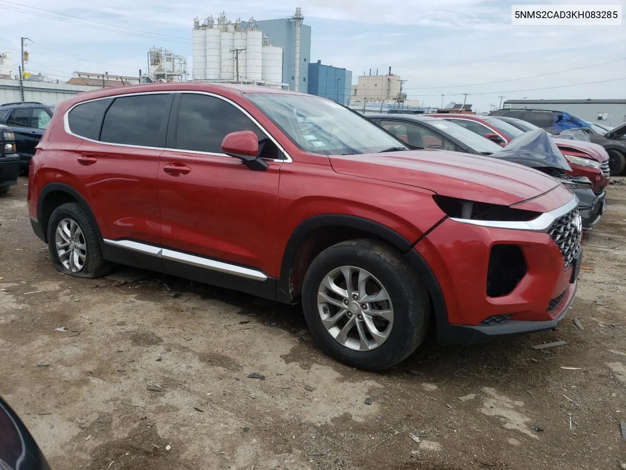 2019 Hyundai Santa Fe Se VIN: 5NMS2CAD3KH083285 Lot: 61950034