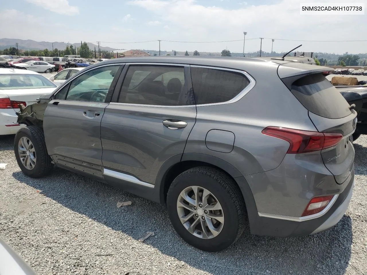 2019 Hyundai Santa Fe Se VIN: 5NMS2CAD4KH107738 Lot: 62054324