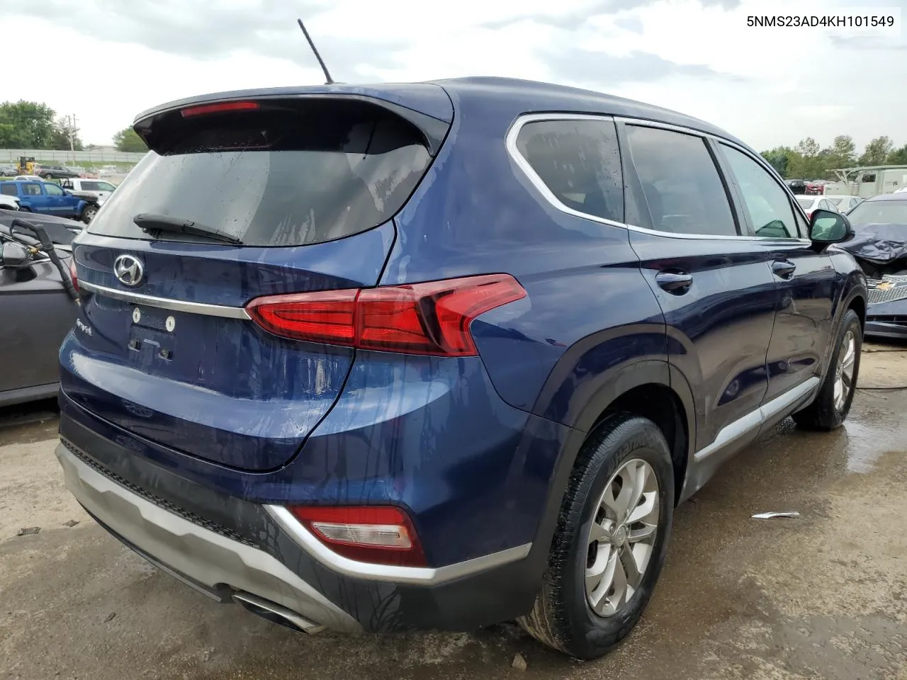 2019 Hyundai Santa Fe Se VIN: 5NMS23AD4KH101549 Lot: 62247284