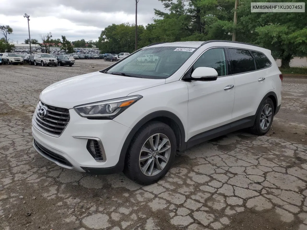 2019 Hyundai Santa Fe Xl Se VIN: KM8SN4HF1KU307453 Lot: 62621134