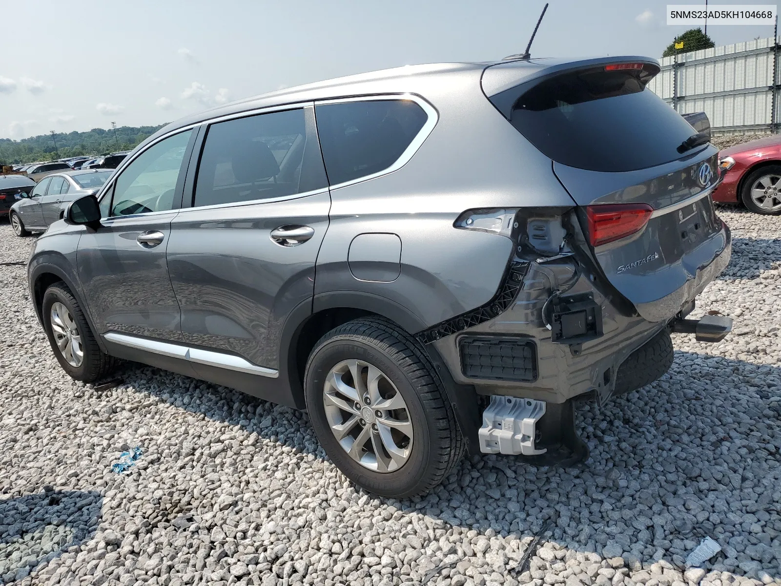 2019 Hyundai Santa Fe Se VIN: 5NMS23AD5KH104668 Lot: 63483564