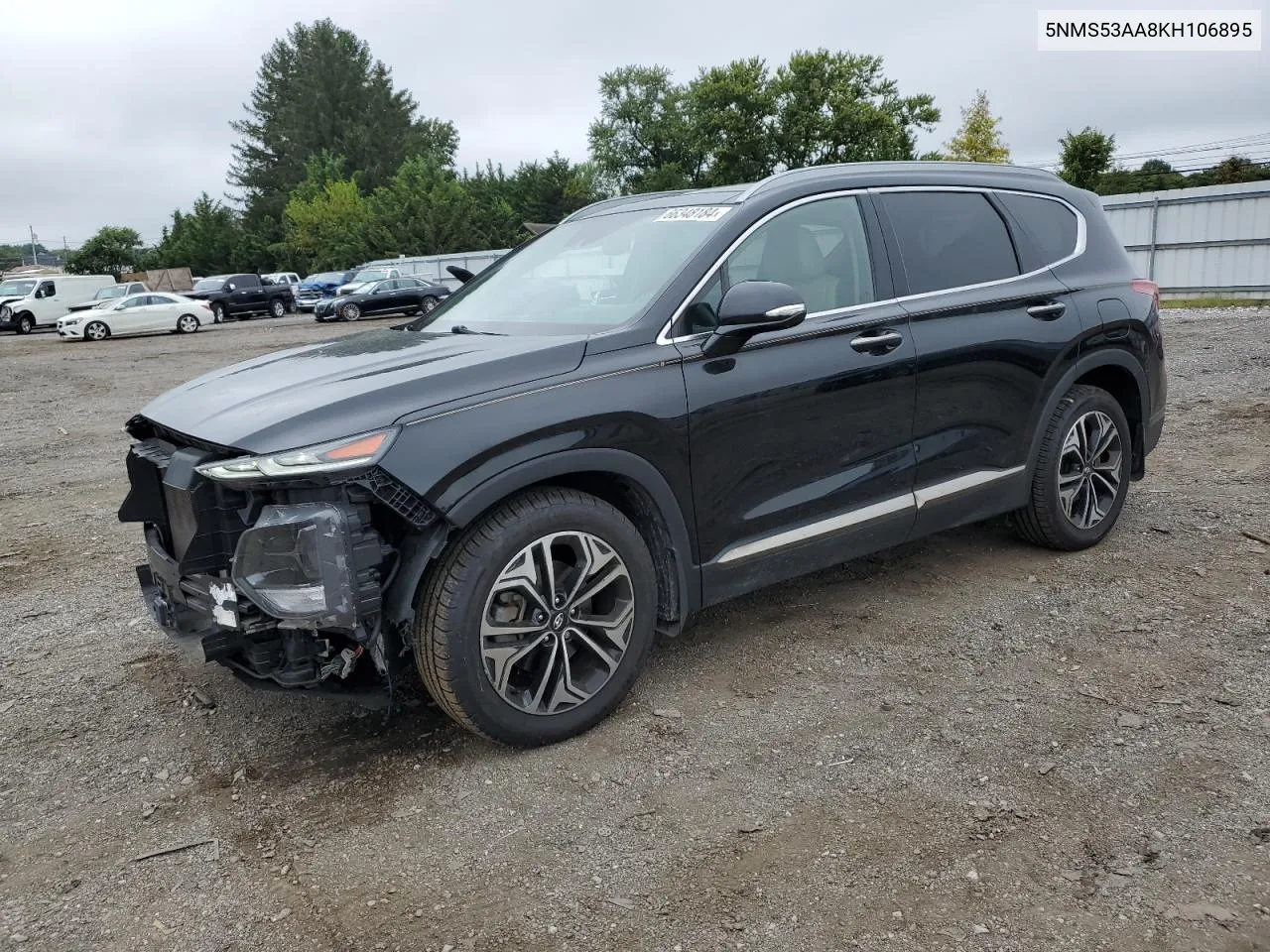 5NMS53AA8KH106895 2019 Hyundai Santa Fe Limited