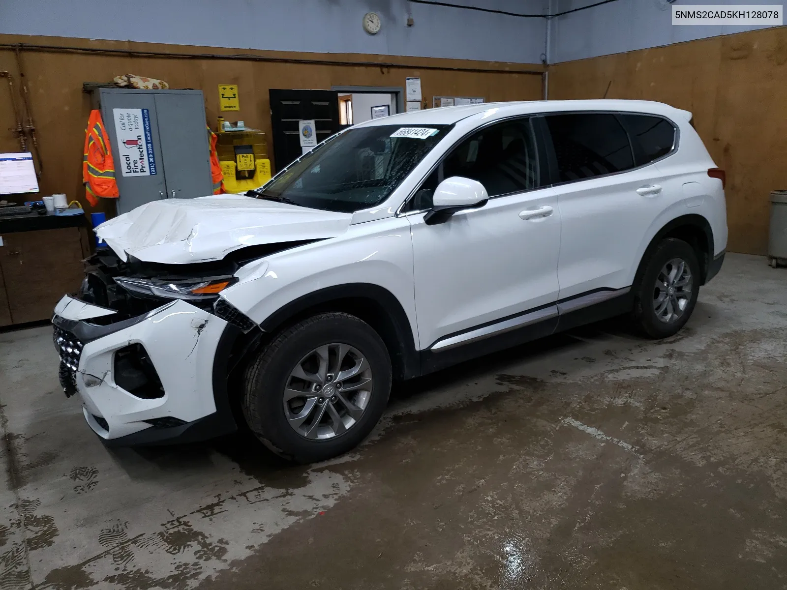 2019 Hyundai Santa Fe Se VIN: 5NMS2CAD5KH128078 Lot: 66841424