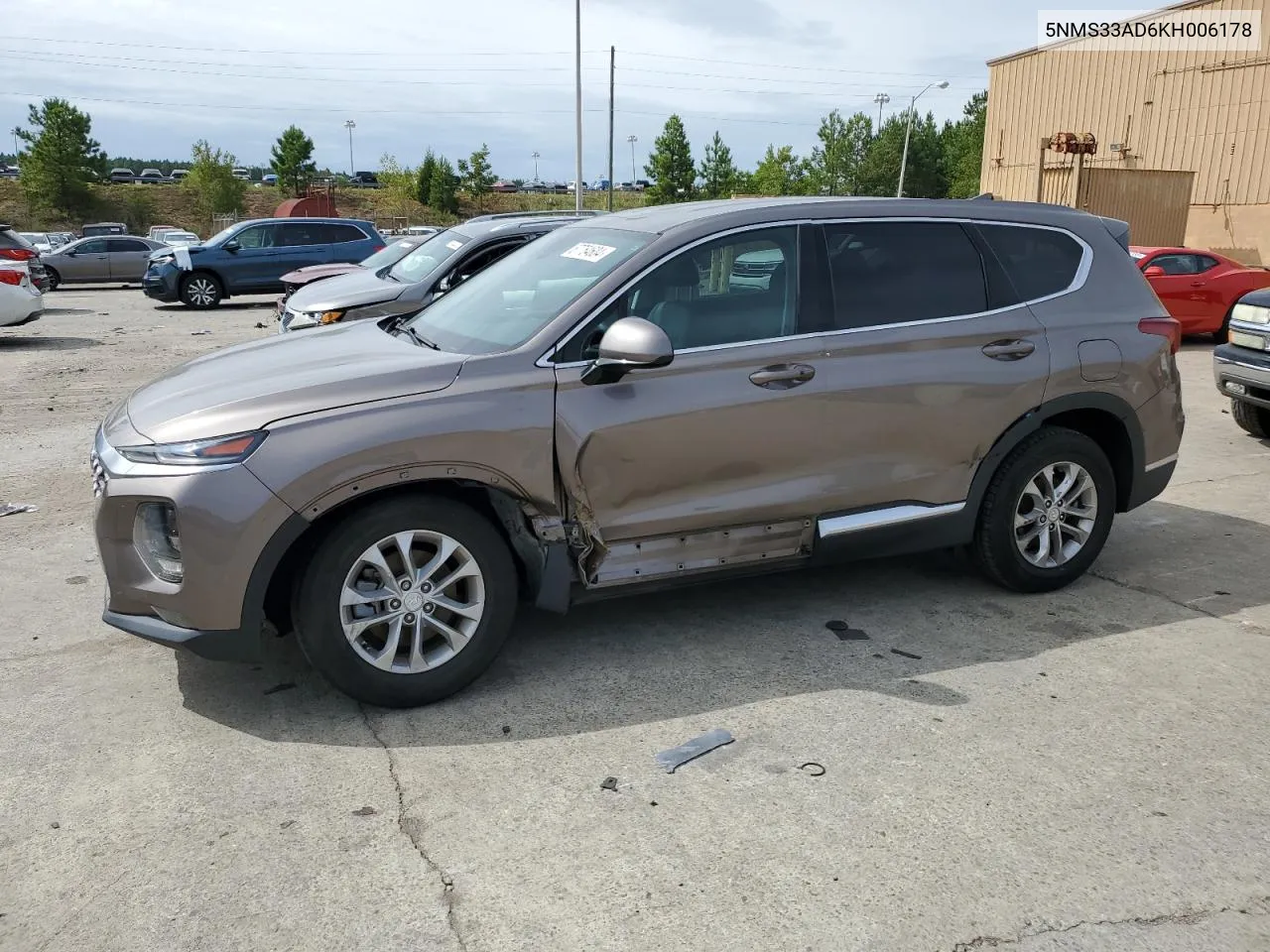 2019 Hyundai Santa Fe Sel VIN: 5NMS33AD6KH006178 Lot: 67754604