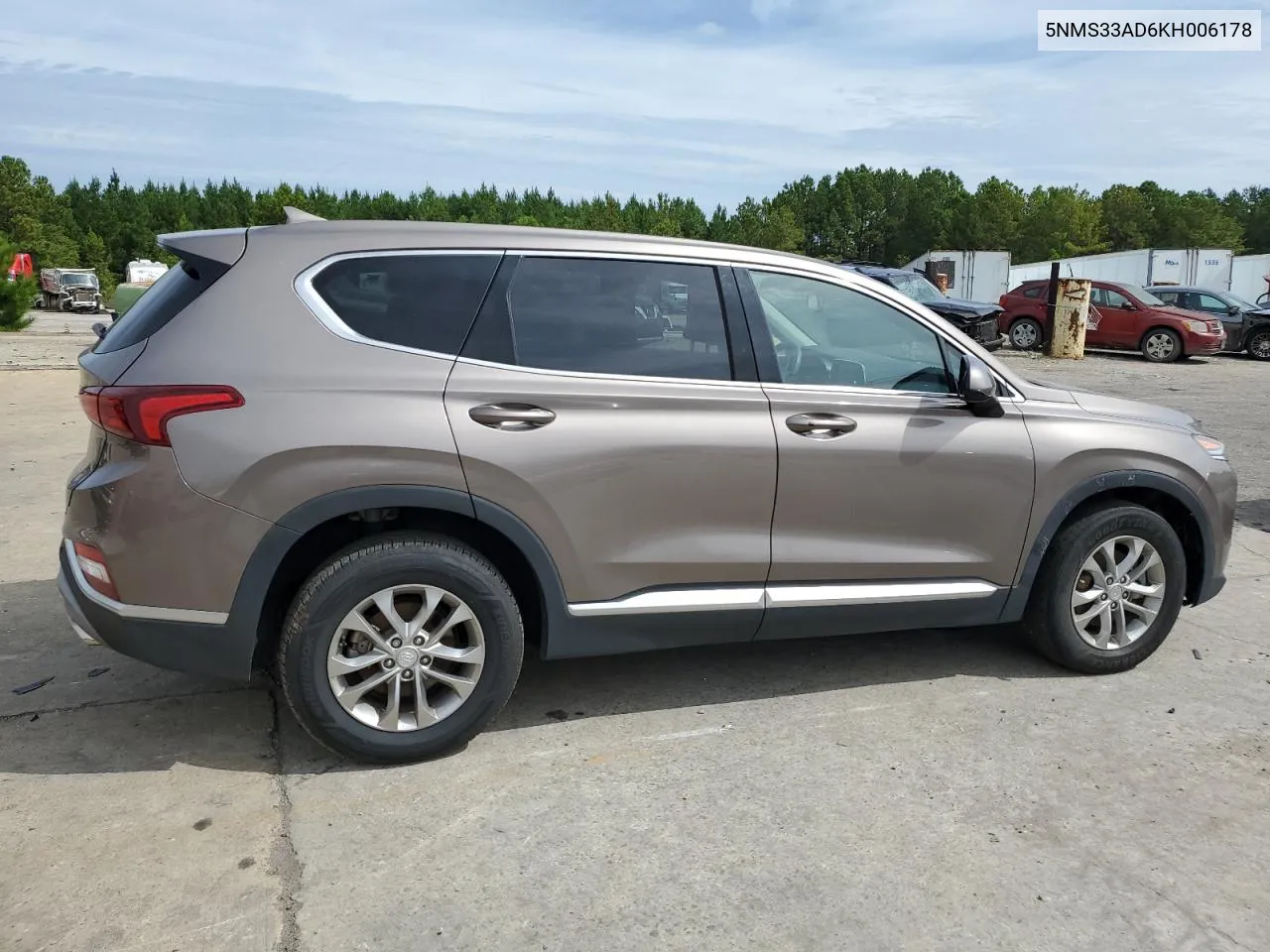 2019 Hyundai Santa Fe Sel VIN: 5NMS33AD6KH006178 Lot: 67754604