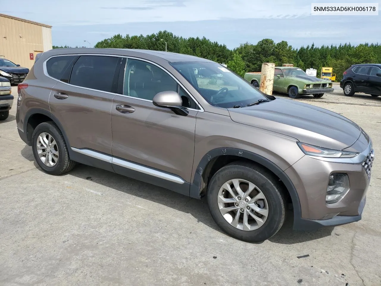 2019 Hyundai Santa Fe Sel VIN: 5NMS33AD6KH006178 Lot: 67754604