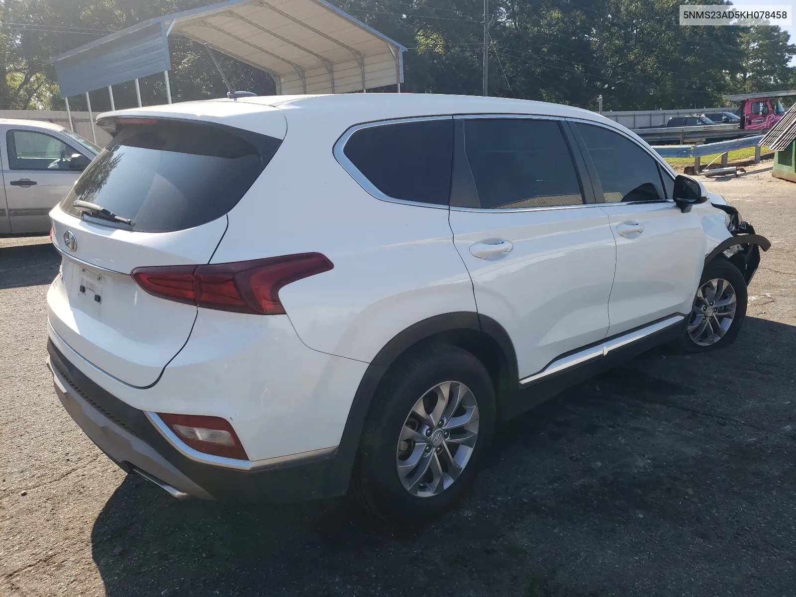 5NMS23AD5KH078458 2019 Hyundai Santa Fe Se