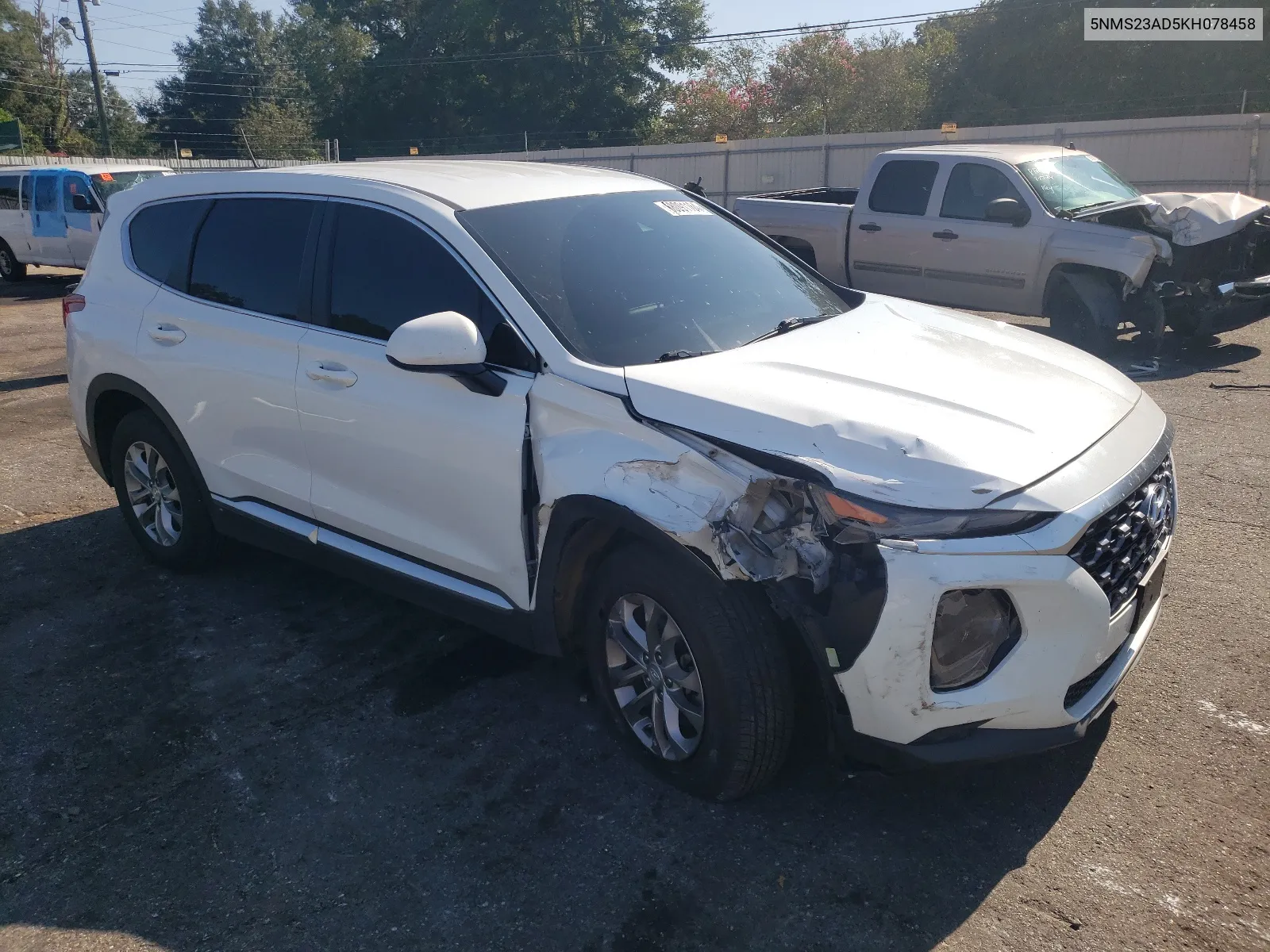 2019 Hyundai Santa Fe Se VIN: 5NMS23AD5KH078458 Lot: 68091164